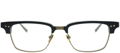 Shop Dita Dt Drx-2064-e-nvy-gld-52 Rectangle Eyeglasses In Demo