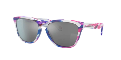 Oakley Frogskins Kokoro Prizm Black Round Unisex Sunglasses Oo9013 9013j9 55 In Prizm Black