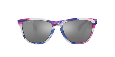 Oakley Frogskins Kokoro Prizm Black Round Unisex Sunglasses Oo9013 9013j9 55 In Prizm Black