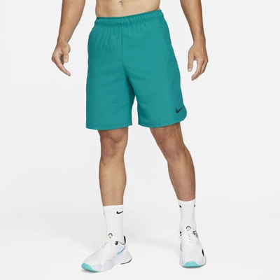 Shop Nike Flex Men's Woven Training Shorts In Bright Spruce,black
