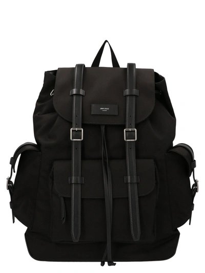 Shop Jimmy Choo Men's Black Backpack