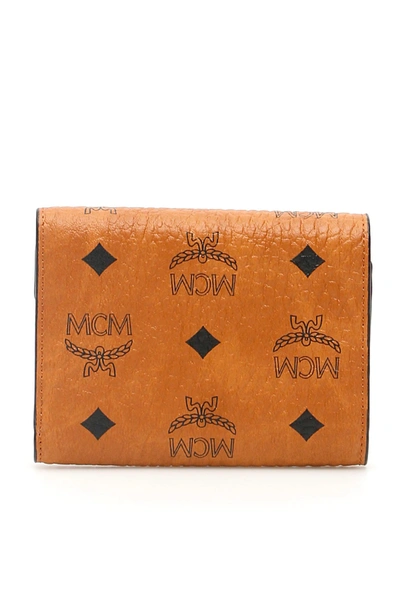 Shop Mcm Patricia Visetos Wallet In Mixed Colours