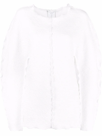 Shop Az Factory Supertech-superchic Balloon Sleeves Sweatshirt In 白色