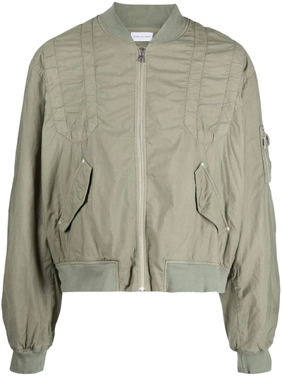 Shop John Elliott Zipped Bomber Jacket In 绿色