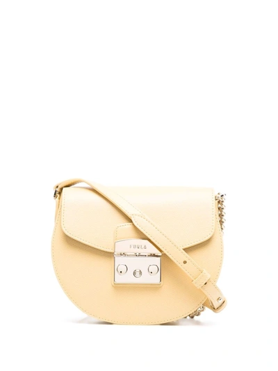 Shop Furla Metropolis Mini Crossbody Bag In 黄色