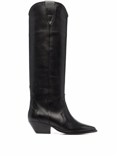 Shop Isabel Marant Denvee 60mm Knee-high Boots In 黑色