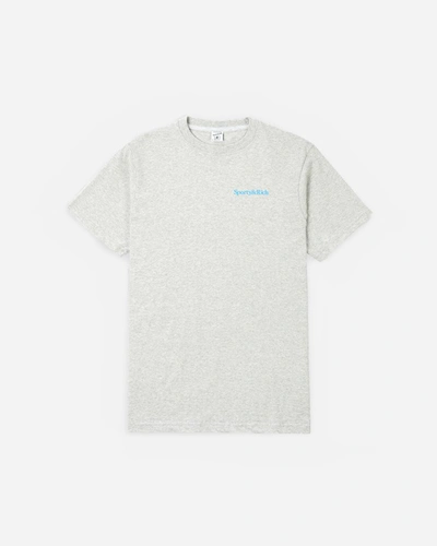 Shop Sporty And Rich Drink Water T-shirt In Grey
