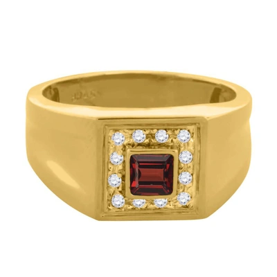 Shop Maulijewels Mens Jewelry & Cufflinks Msr1013-ya-dgt-10.5 In Red