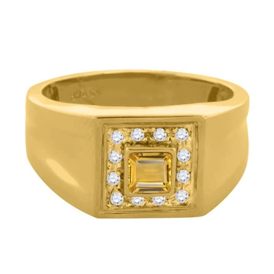 Shop Maulijewels Mens Jewelry & Cufflinks Msr1013-ya-dct-10.5 In Yellow