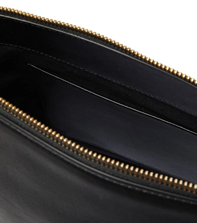 Shop Khaite Frances Leather Crossbody Bag In 黑色