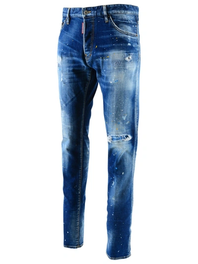 Shop Dsquared2 Blue Cool Guy Jeans In Navy