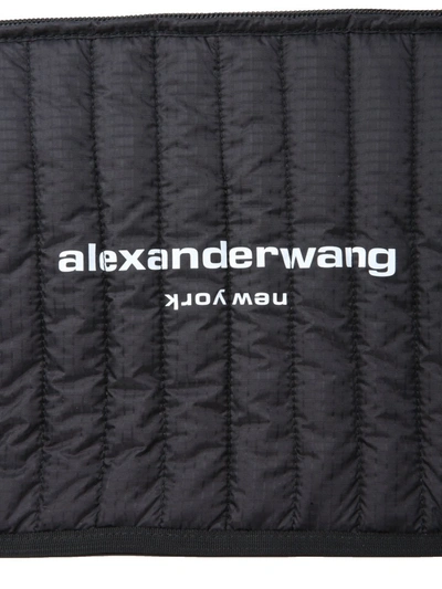 Shop Alexander Wang Laptop Shoulder Bag In Black