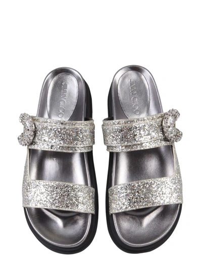 Shop Jimmy Choo Marga Sandals In Silver