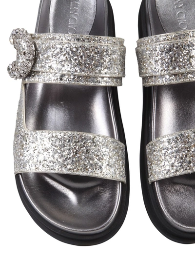Shop Jimmy Choo Marga Sandals In Silver