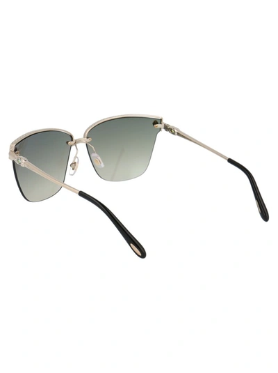 Shop Chopard Eyewear Cat In Gold