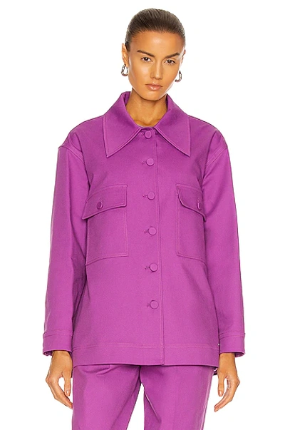 Shop Aknvas Elliot Jacket In Purple