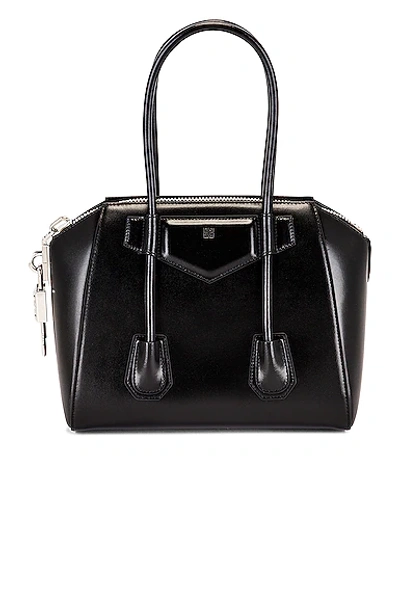 Shop Givenchy Small Antigona Lock Zipped Bag In Black