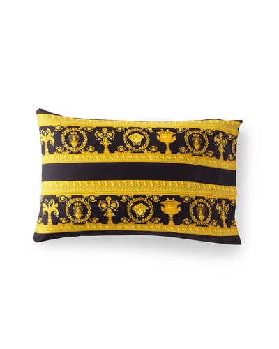 Shop Versace Barocco King Pillowcases, Set Of 2 In Black Pattern