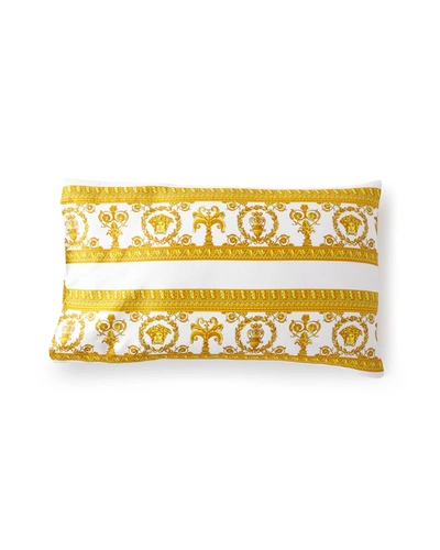 Shop Versace Barocco King Pillowcases, Set Of 2 In White Pattern