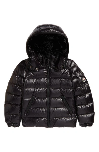 Shop Moncler Kids' Bady Water Resistant Hooded Down Puffer Jacket In 999 Black