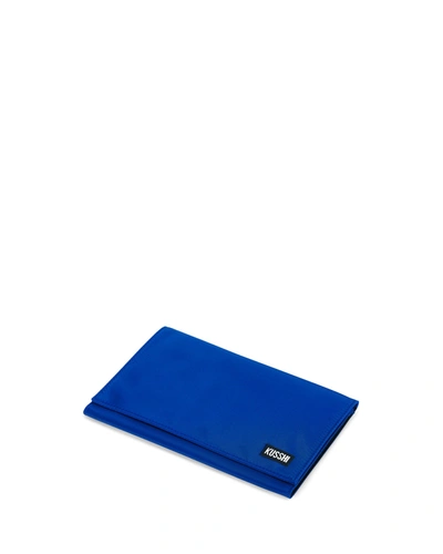 Shop Kusshi Clutch Cover + Brush Organizer In Blue Nylon