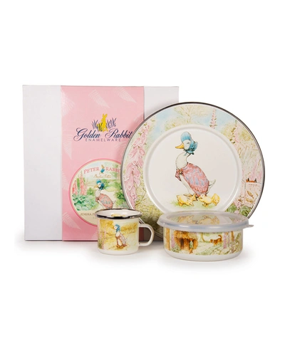 Shop Golden Rabbit Kid's Jemima Puddle Duck 3-piece Dinnerware Set