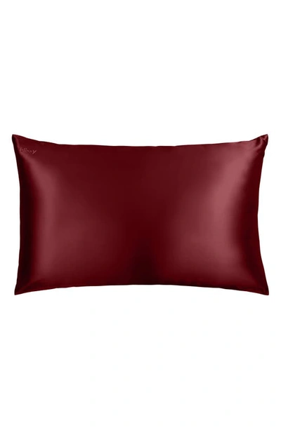 Shop Blissy Mulberry Silk Pillowcase In Burgundy