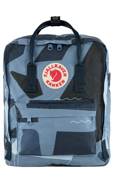 Shop Fjall Raven Kånken Art Water Resistant Backpack In Ocean Deep