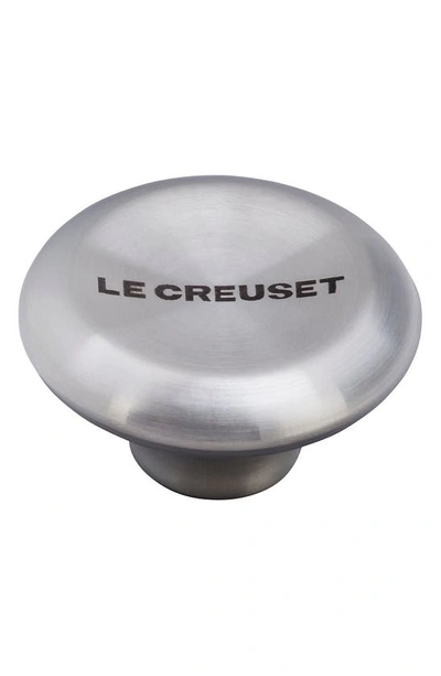 Shop Le Creuset Small Signature Knob In Stainless Steel