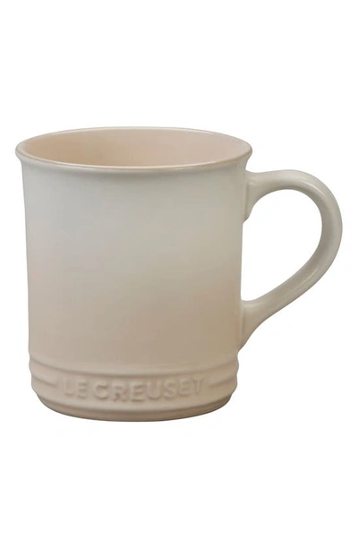 Shop Le Creuset 14-ounce Stoneware Mug In Meringue