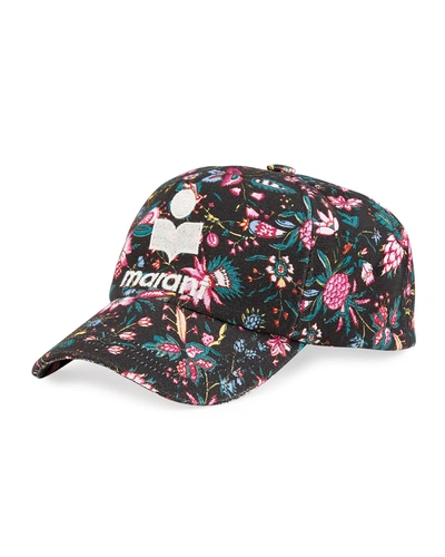 Shop Isabel Marant Tyron Floral-print Baseball Cap In Multicolor