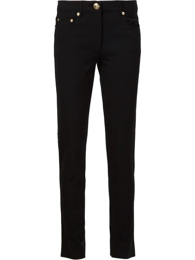 Moschino Straight Leg Trousers In Black