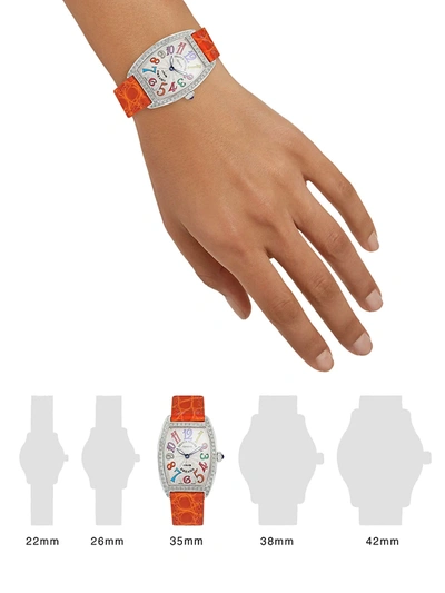 Shop Franck Muller Women's Color Dreams Stainless Steell & Diamond Bracelet Watch