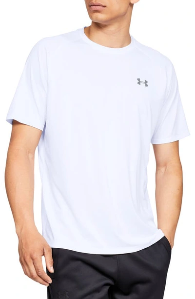 Shop Under Armour Ua Tech(tm) T-shirt In White / Gray