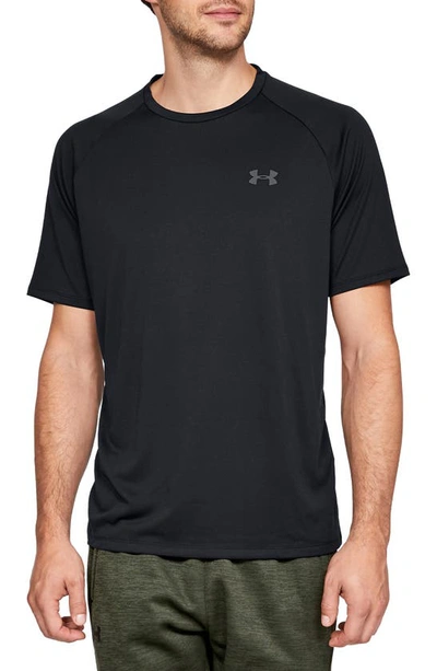 Shop Under Armour Ua Tech(tm) T-shirt In Black/ Graphite