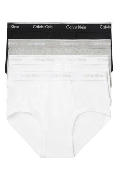 Shop Calvin Klein 4-pack Briefs In Wbt 1 Gry Hthr/