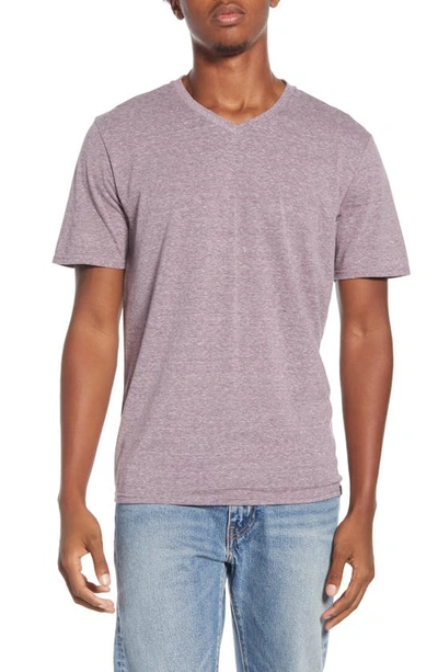Shop Threads 4 Thought Slim Fit V-neck T-shirt In Dark Plum