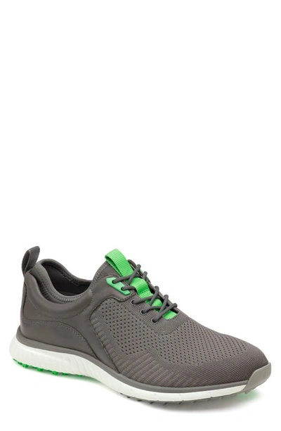 Shop Johnston & Murphy Xc4® H2 Sport Hybrid Knit Golf Sneaker In Gray Knit