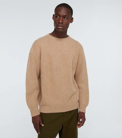 Shop The Elder Statesman Oversized Cashmere Sweater In Brown