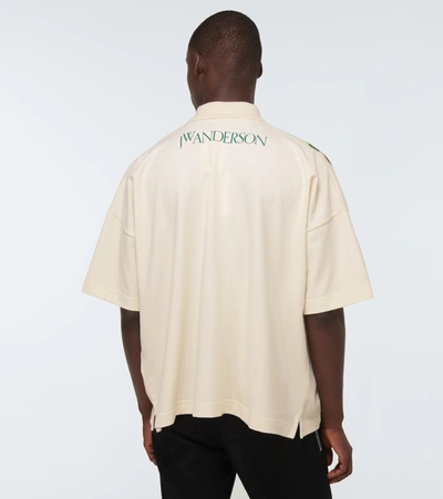 Shop Jw Anderson Oversized Veggie Polo Shirt In White
