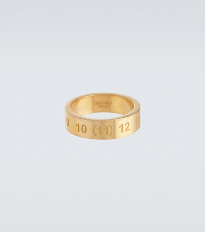 Shop Maison Margiela Gold-plated Numbers Ring