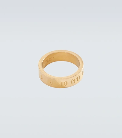 Shop Maison Margiela Gold-plated Numbers Ring