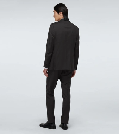 Shop Ermenegildo Zegna Wool Single-breasted Suit In Black