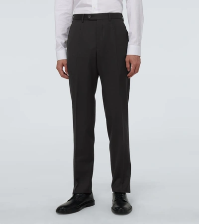 Shop Ermenegildo Zegna Wool Single-breasted Suit In Black