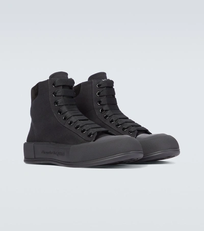 Shop Alexander Mcqueen High-top Sneakers In Black