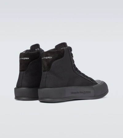 Shop Alexander Mcqueen High-top Sneakers In Black