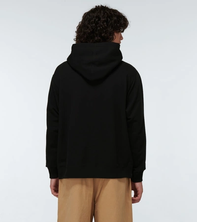 Shop Gucci Interlocking G Star Hooded Sweatshirt In Black