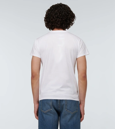 Shop Maison Margiela Short-sleeved Cotton T-shirt In White