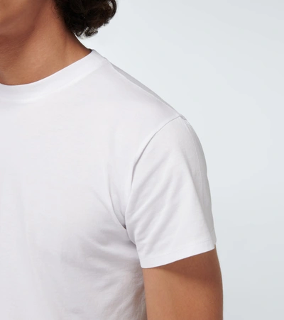 Shop Maison Margiela Short-sleeved Cotton T-shirt In White