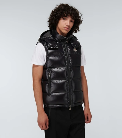 Shop Moncler Bormes Vest In Black